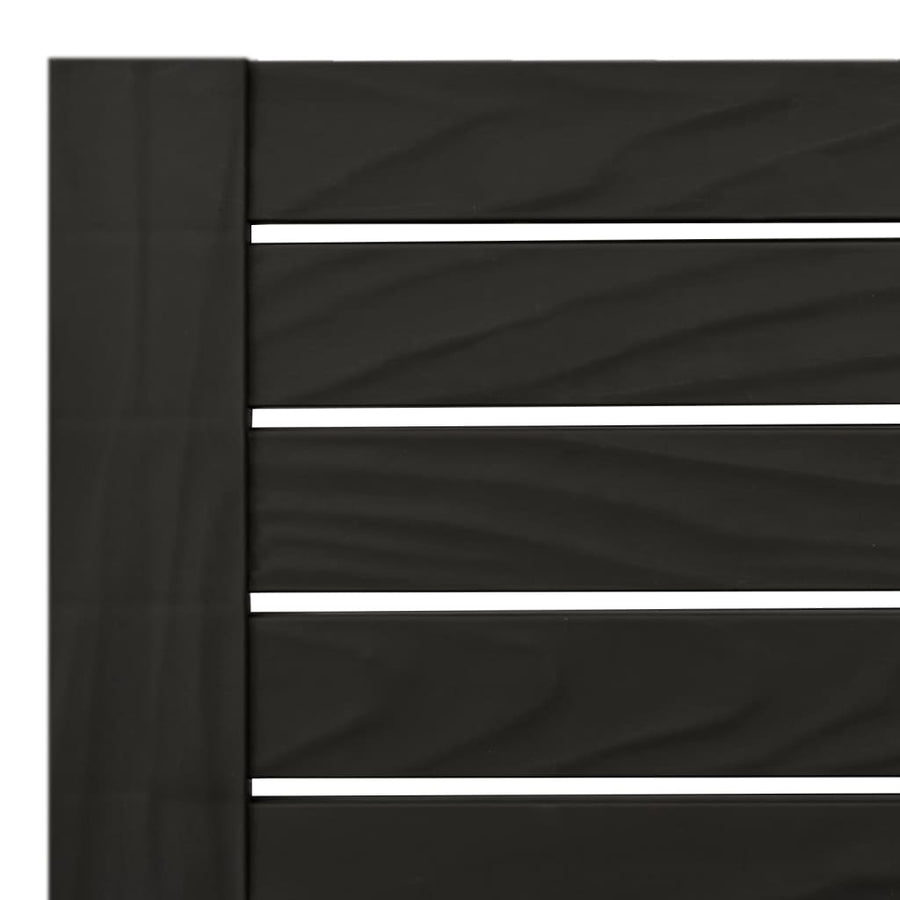 Ligbed Tweepersoons 55X38X83 Cm Polypropeen Zwart