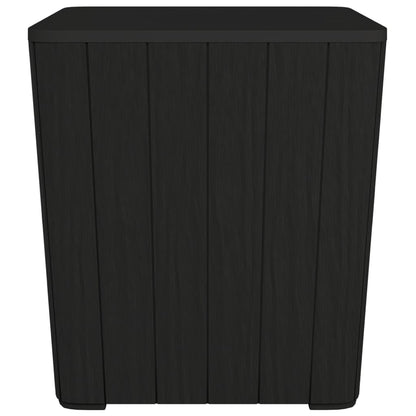 Tuintafel met afneembaar deksel polypropeen zwart