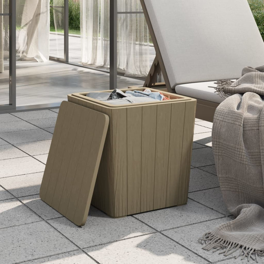 Tuintafel Met Afneembaar Deksel Polypropeen Lichtbruin