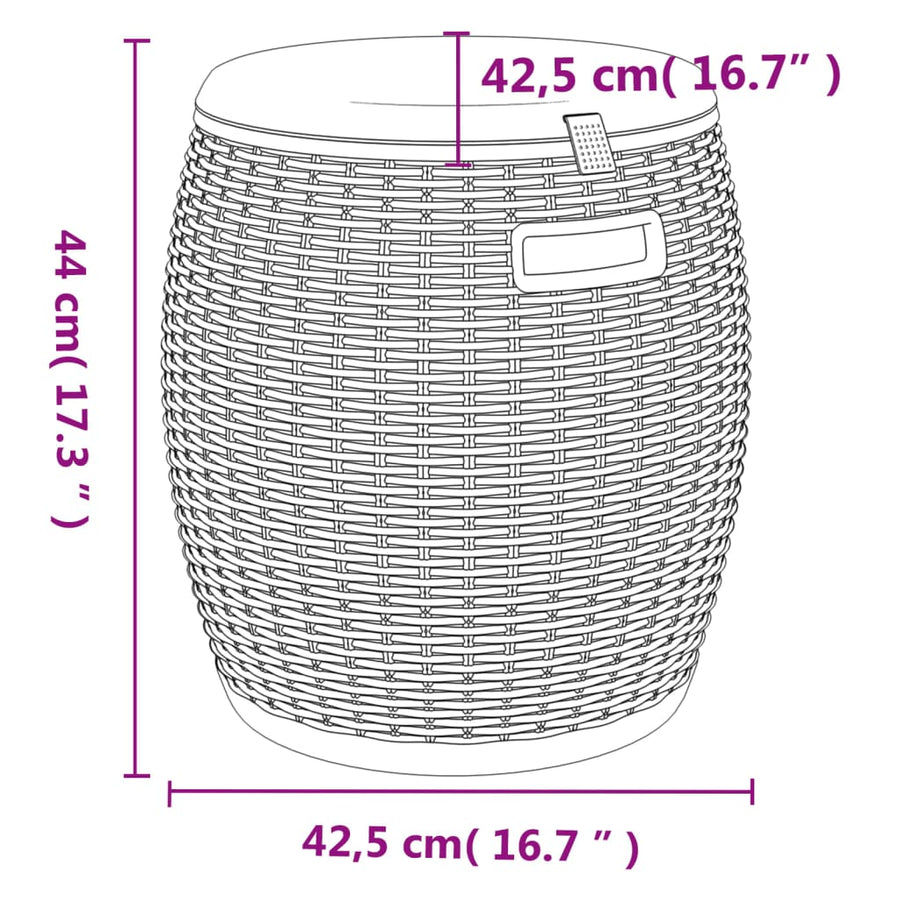 Tuinbox 4-In-1 Polypropeen Lichtbruin