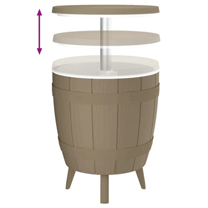 Ijskoeltafel 3-In-1 Polypropeen Lichtbruin