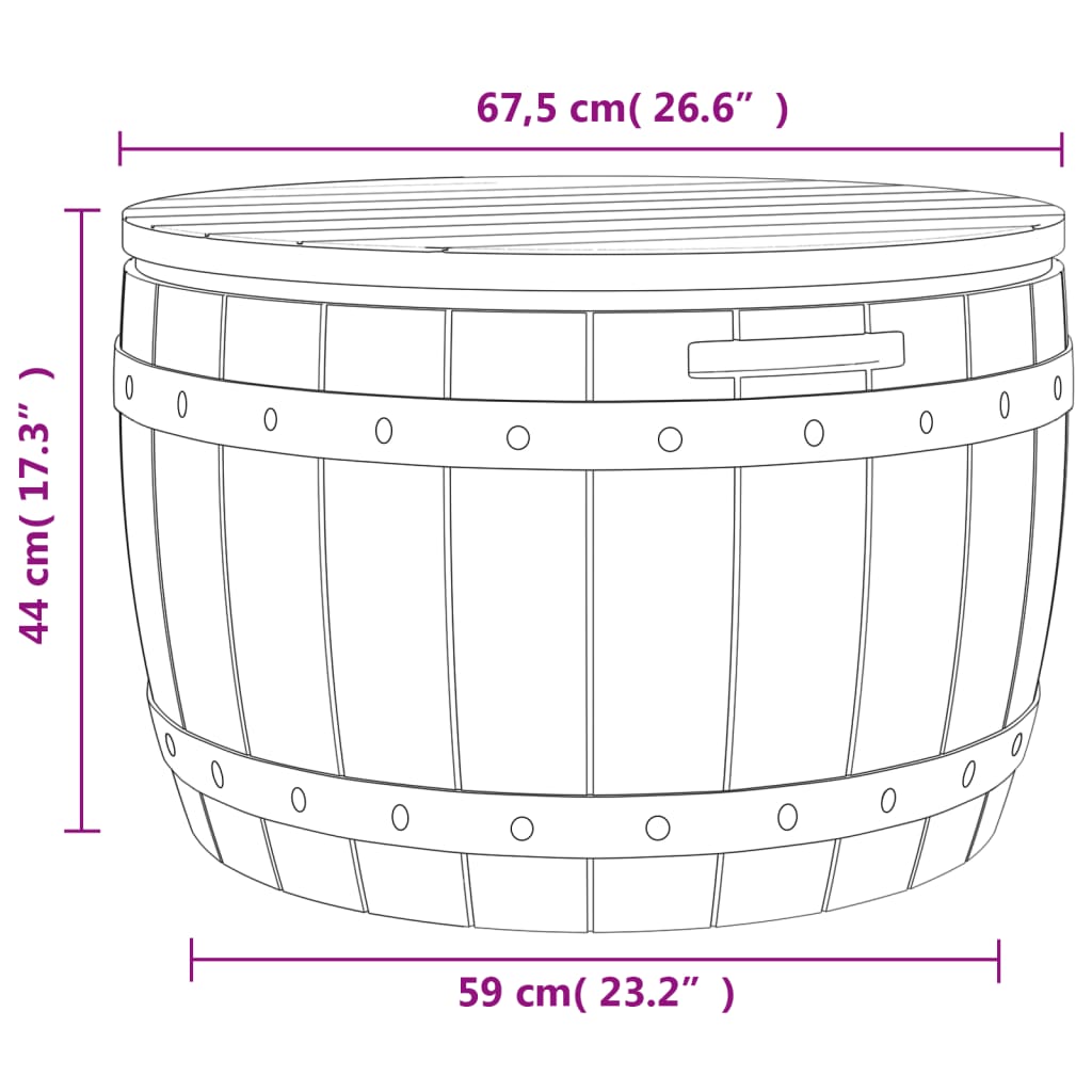 Tuinbox 3-In-1 Polypropeen Lichtbruin