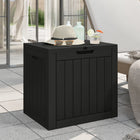 Garden storage box 55.5x43x53 cm polypropylene black