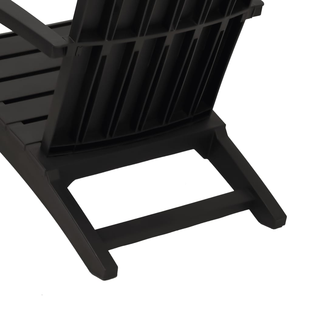Tuinstoel Adirondack Polypropeen 1 Zwart