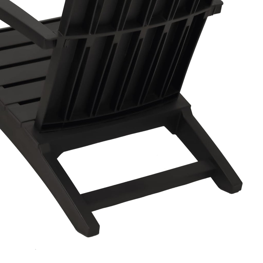 Tuinstoel Adirondack Polypropeen 1 Zwart