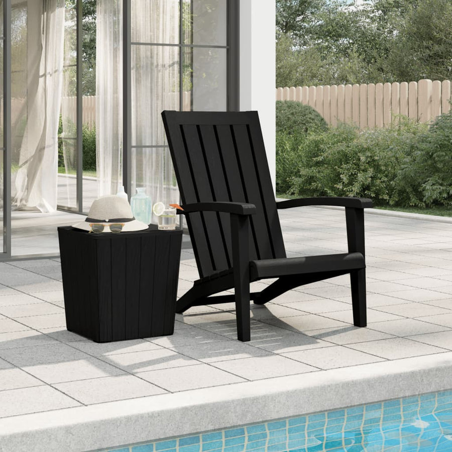 Tuinstoel Adirondack Polypropeen 1 Zwart