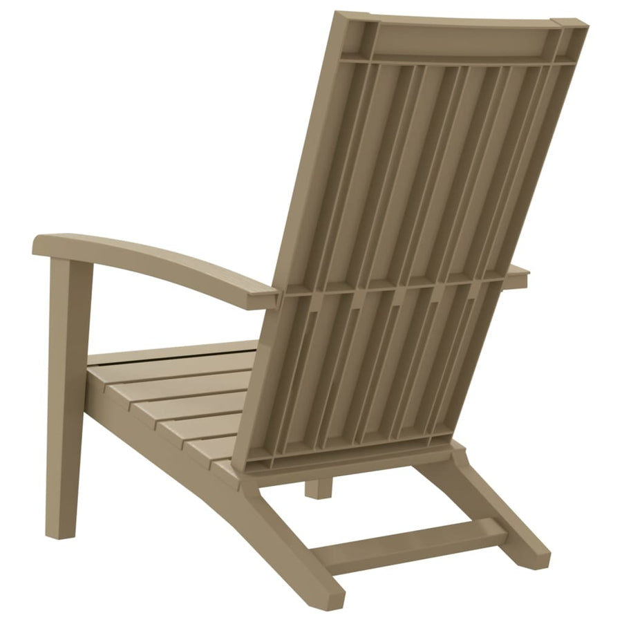 Tuinstoel Adirondack Polypropeen 1 Lichtbruin