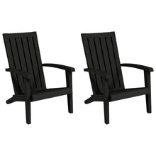 Tuinstoelen Adirondack Polypropeen 2 Zwart