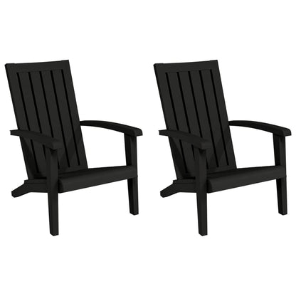 Tuinstoelen Adirondack Polypropeen 2 Zwart
