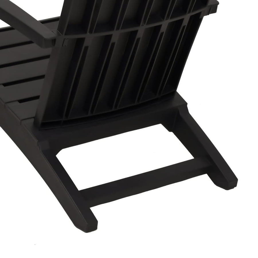 Tuinstoelen Adirondack Polypropeen 2 Zwart