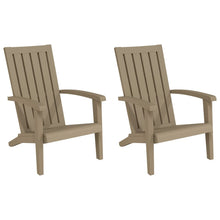 Tuinstoelen Adirondack Polypropeen 2 Lichtbruin