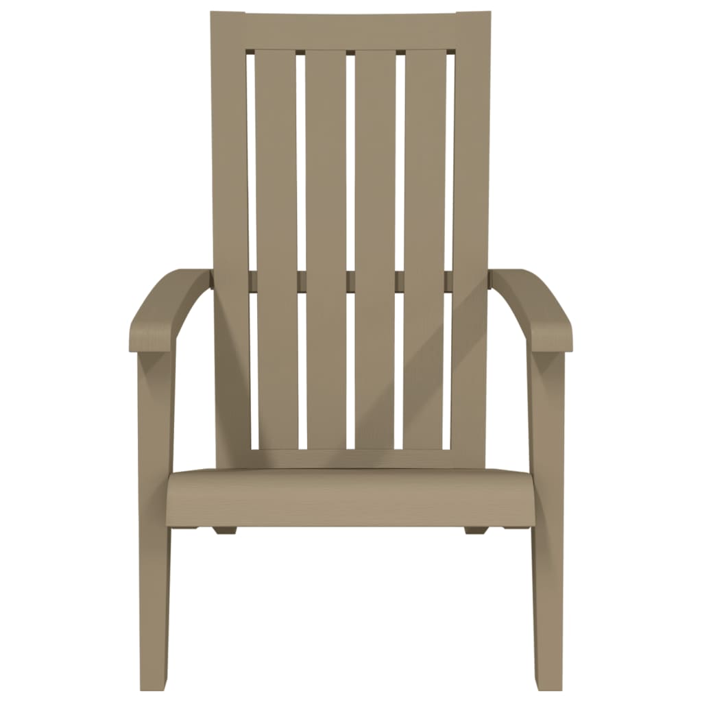 Tuinstoelen Adirondack Polypropeen 2 Lichtbruin