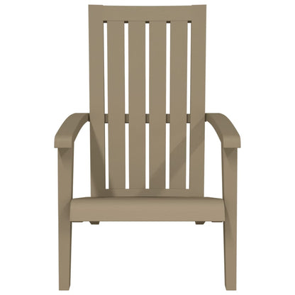 Tuinstoelen Adirondack Polypropeen 2 Lichtbruin