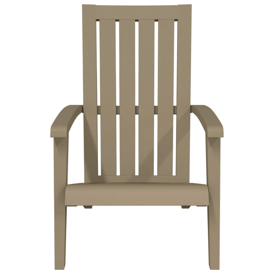 Tuinstoelen Adirondack Polypropeen 2 Lichtbruin