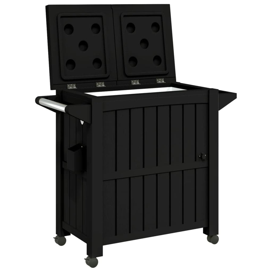 Serveerwagen 3-In-1 Polypropeen Zwart