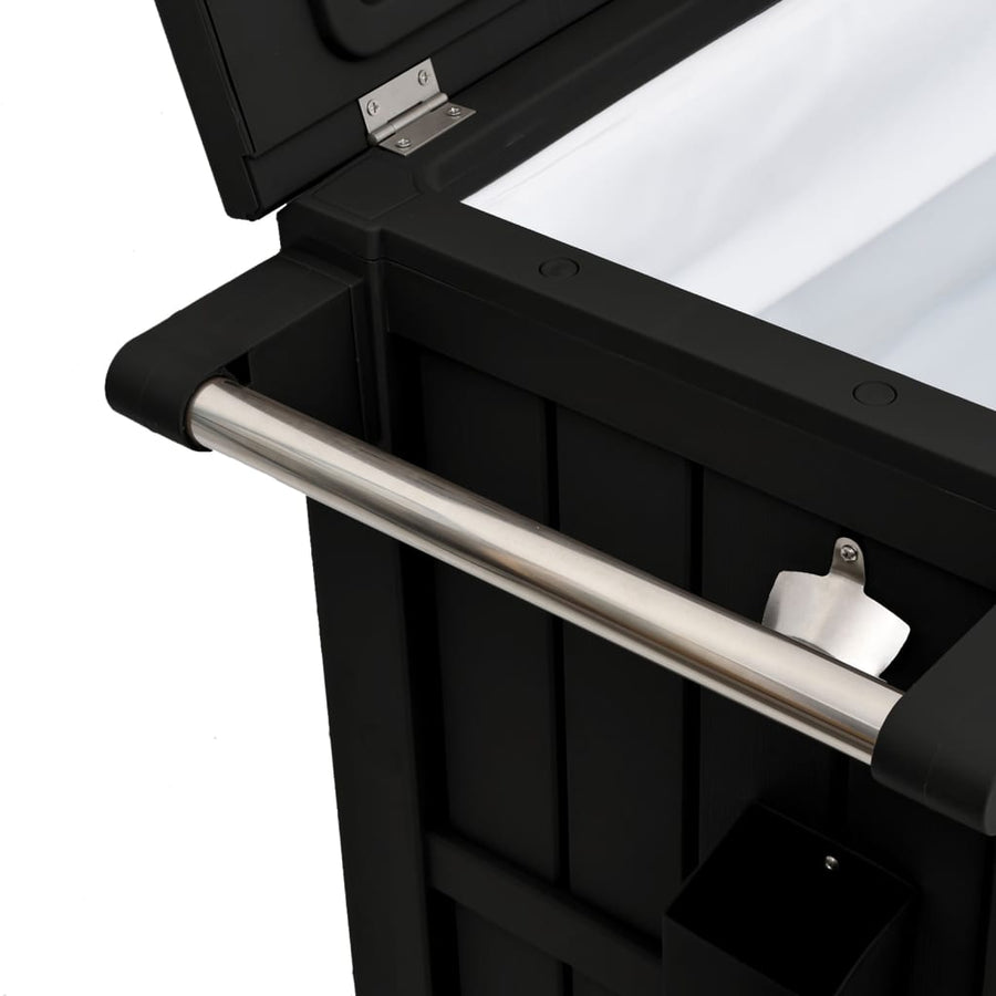 Serveerwagen 3-In-1 Polypropeen Zwart
