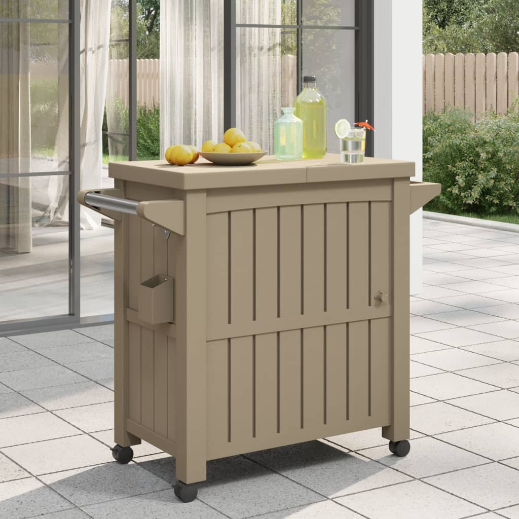 Serveerwagen 3-In-1 Polypropeen Lichtbruin