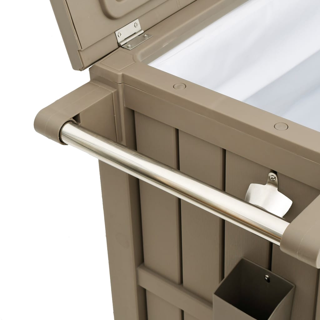 Serveerwagen 3-In-1 Polypropeen Lichtbruin