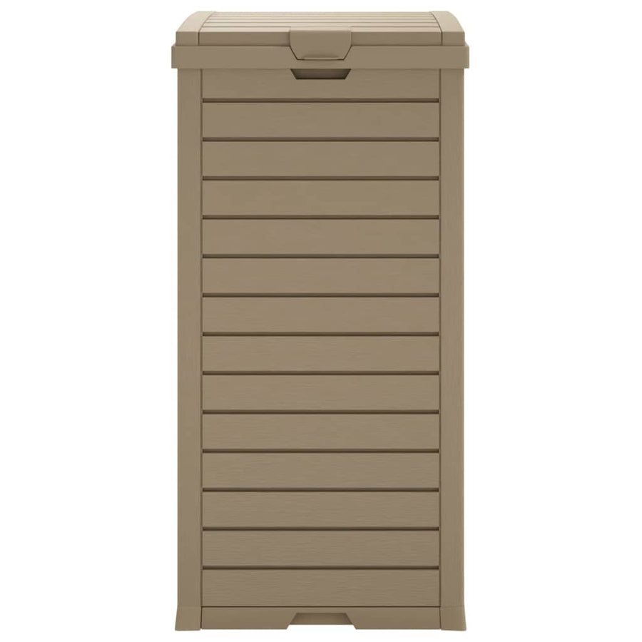 Vuilnisbak Voor Buiten 4X4X86 Cm Polypropeen Licht Bruin