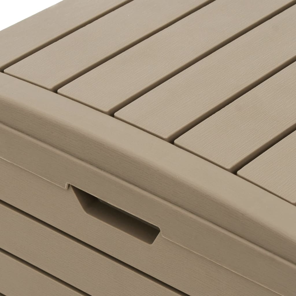 Vuilnisbak Voor Buiten 4X4X86 Cm Polypropeen Licht Bruin