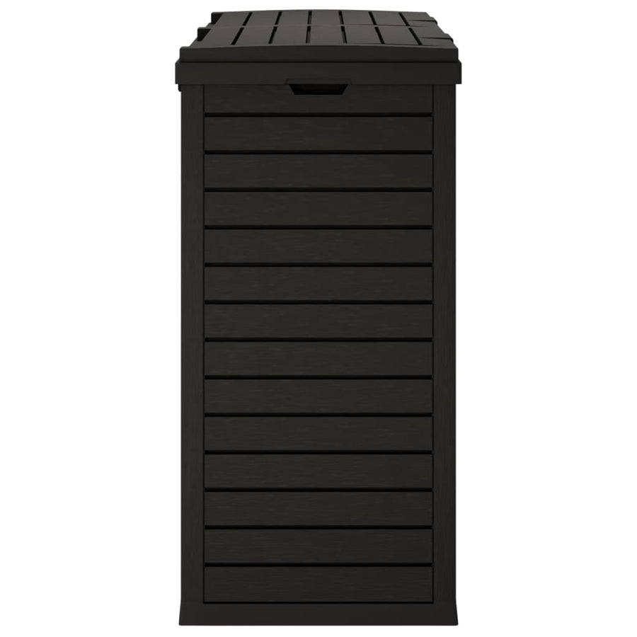 Vuilnisbak Voor Tuin 78X41X86 Cm Polypropeen Zwart