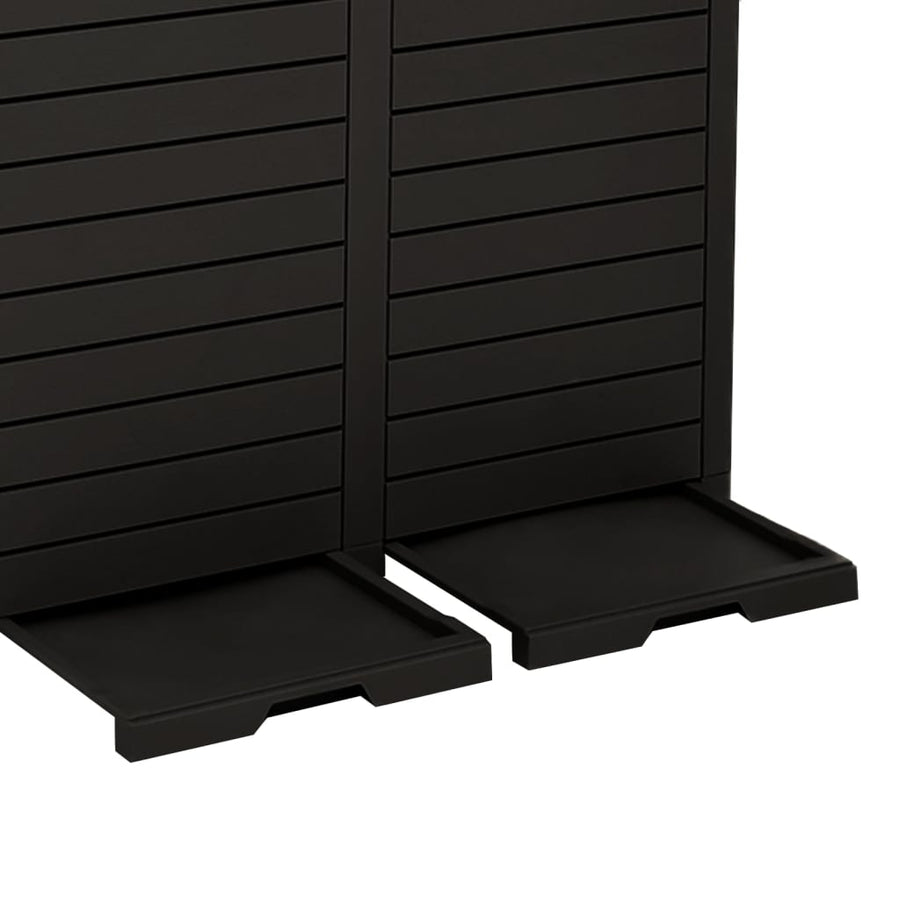 Vuilnisbak Voor Tuin 78X41X86 Cm Polypropeen Zwart
