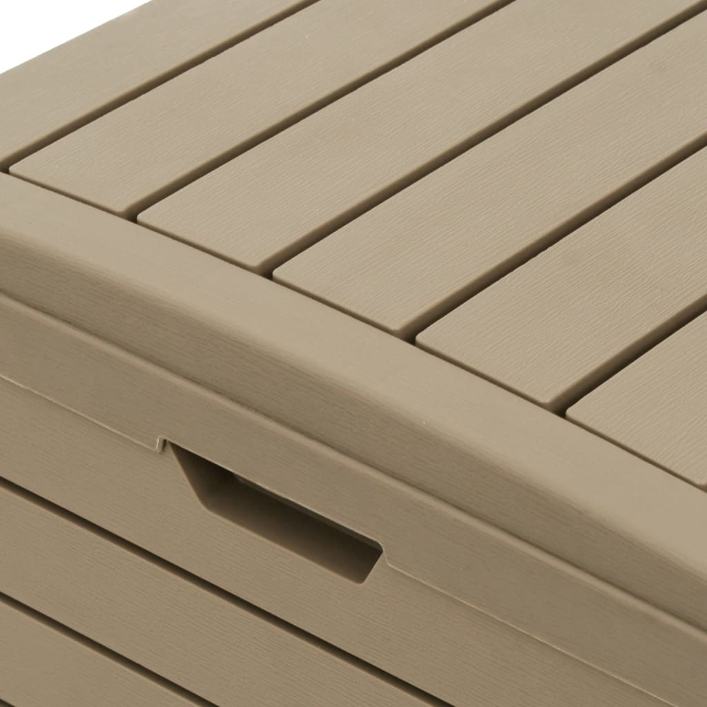 Vuilnisbak Voor Buiten 78X41X86 Cm Polypropeen Lichtbruin