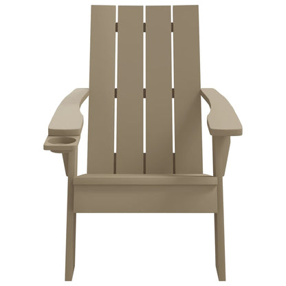 Tuinstoel Adirondack 75X88,5X89,5 Cm Polypropeen Lichtbruin
