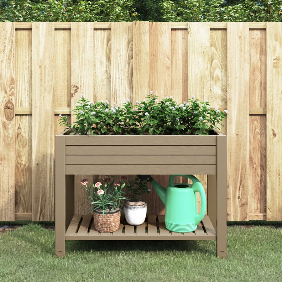 Plantenbak Verhoogd 110X45X79 Cm Polypropeen Lichtbruin