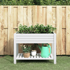 Verhoogde plantenbak 110x45x79 cm polypropeen wit