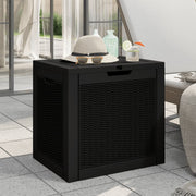 Garden storage box 55.5x43x53 cm polypropylene black