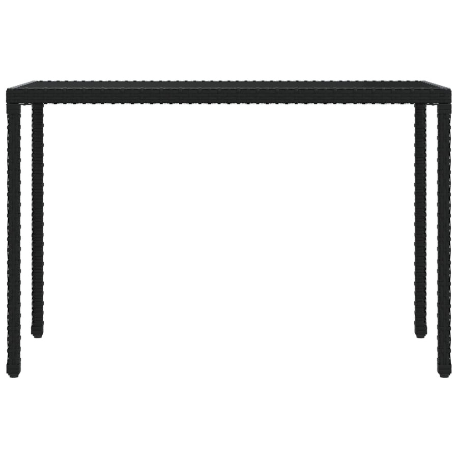 6-Delige Tuinset Met Kussens Poly Rattan Zwart