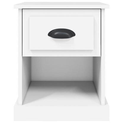 Nachtkastjes 2 St 39X39X47,5 Cm Bewerkt Hout Wit