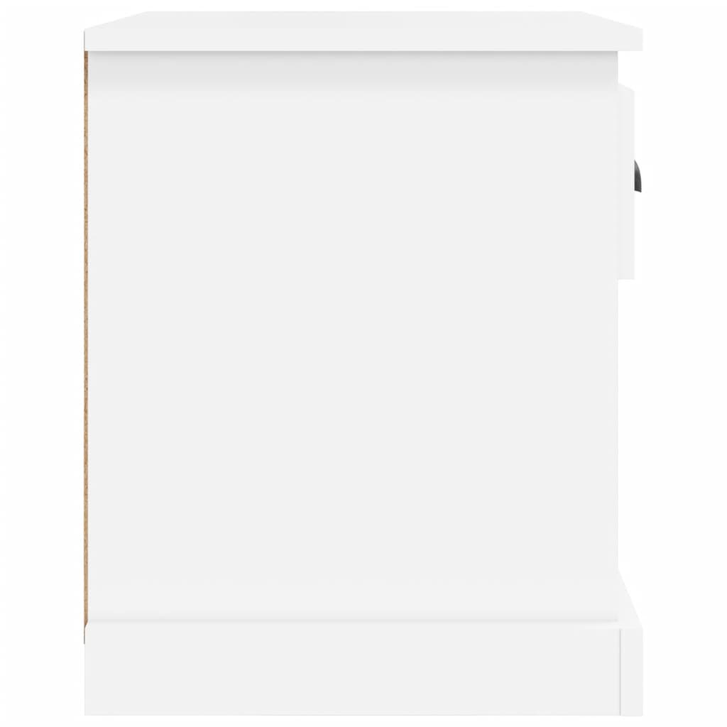 Nachtkastjes 2 St 39X39X47,5 Cm Bewerkt Hout Wit