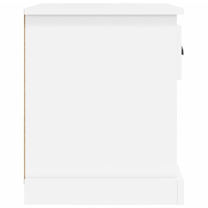 Nachtkastjes 2 St 39X39X47,5 Cm Bewerkt Hout Wit