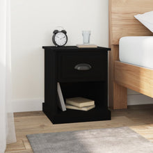 Nachtkastjes 2 St 39X39X47,5 Cm Bewerkt Hout Zwart