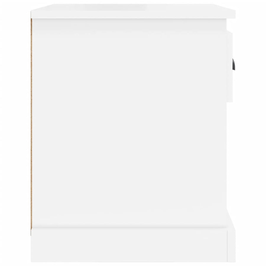 Nachtkastjes 2 St 39X39X47,5 Cm Bewerkt Hout Hoogglans Wit