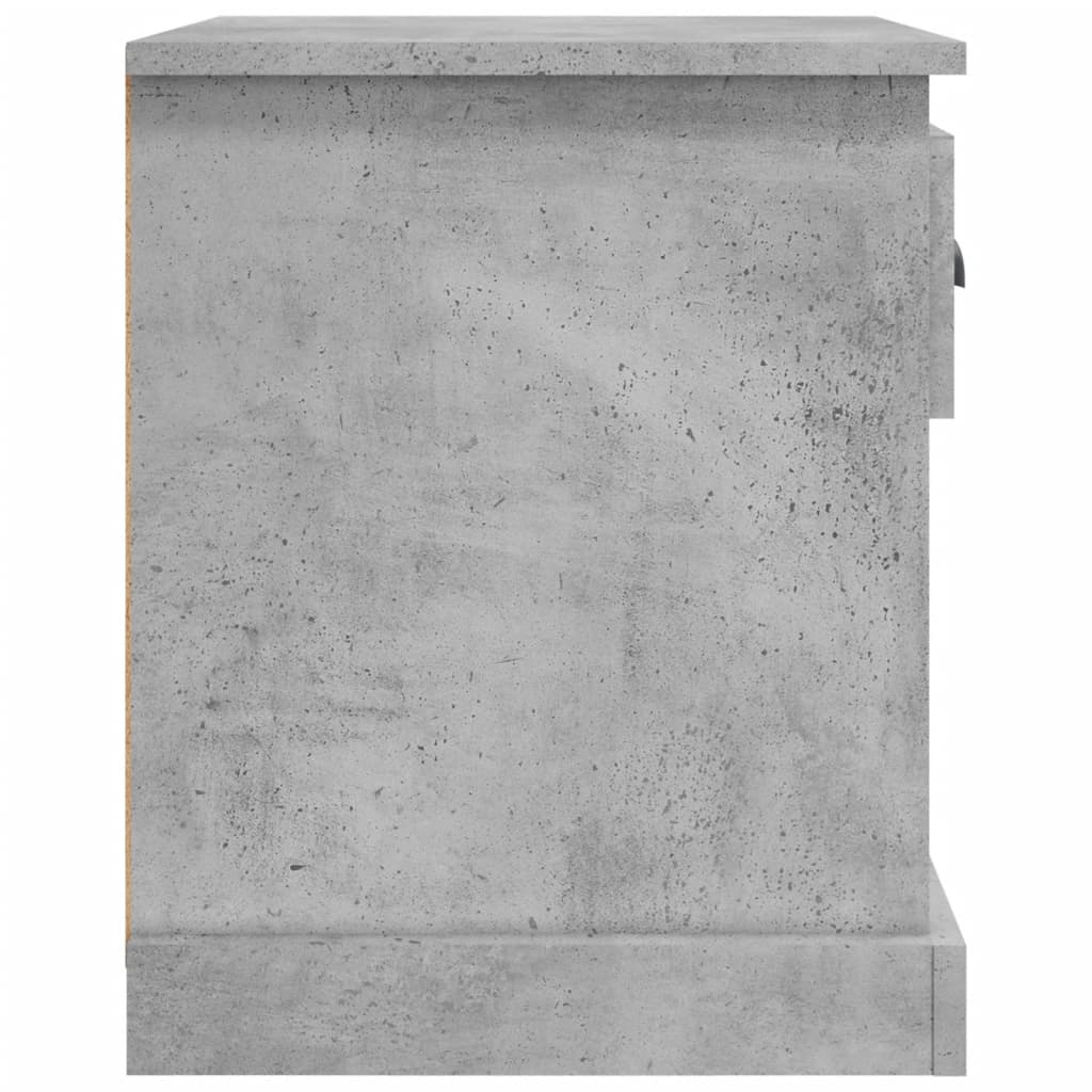 Nachtkastjes 2 St 39X39X47,5 Cm Bewerkt Hout Betongrijs