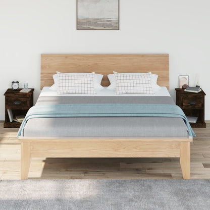 Nachtkastjes 2 St 39X39X47,5 Cm Bewerkt Hout Gerookt Eikenkleur