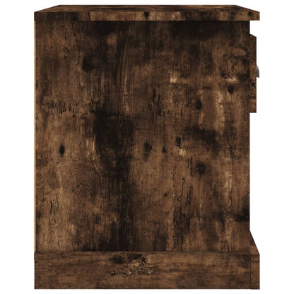 Nachtkastjes 2 St 39X39X47,5 Cm Bewerkt Hout Gerookt Eikenkleur