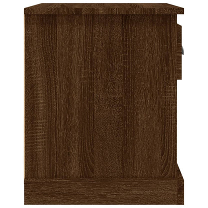 Nachtkastje 39X39X47,5 Cm Bewerkt Hout Bruin Eikenkleur