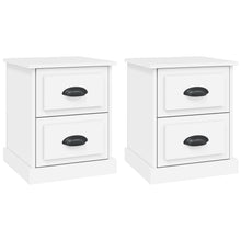 Nachtkastjes 2 St 39X39X47,5 Cm Bewerkt Hout Wit