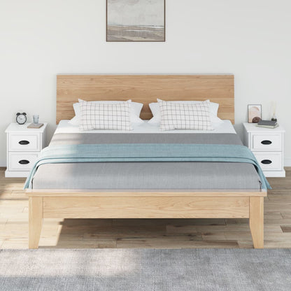 Nachtkastjes 2 St 39X39X47,5 Cm Bewerkt Hout Wit