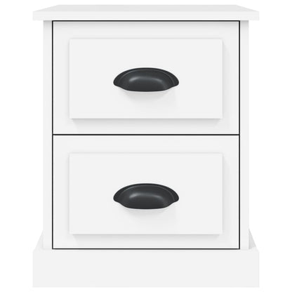 Nachtkastjes 2 St 39X39X47,5 Cm Bewerkt Hout Wit