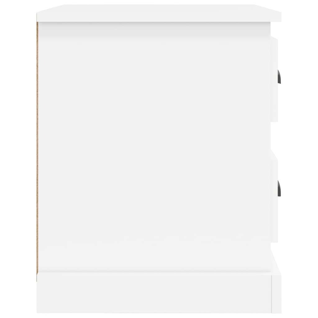 Nachtkastjes 2 St 39X39X47,5 Cm Bewerkt Hout Wit