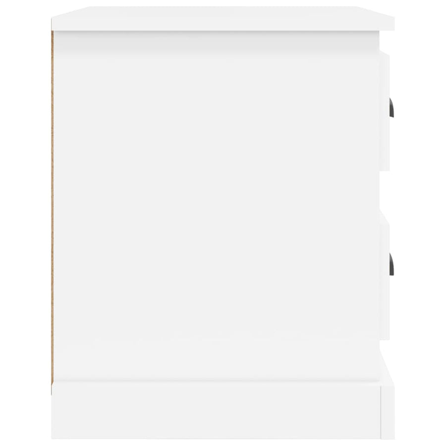 Nachtkastjes 2 St 39X39X47,5 Cm Bewerkt Hout Wit