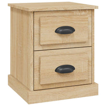 Nachtkastje 39X39X47,5 Cm Bewerkt Hout Sonoma Eikenkleurig