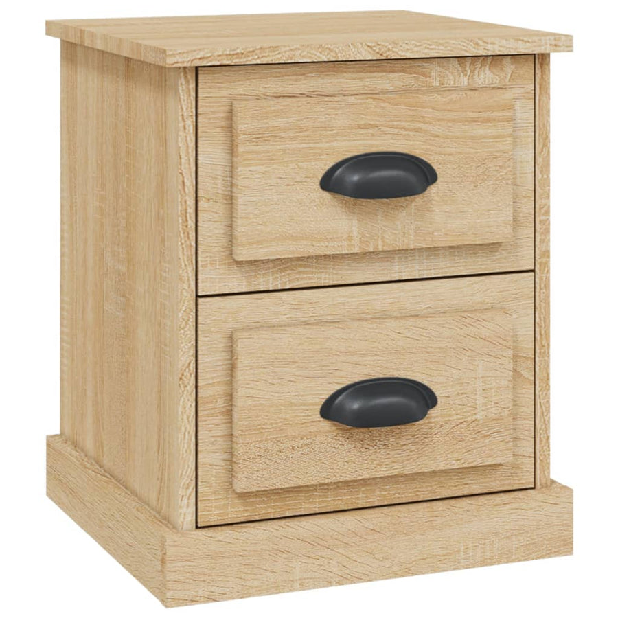 Nachtkastje 39X39X47,5 Cm Bewerkt Hout Sonoma Eikenkleurig