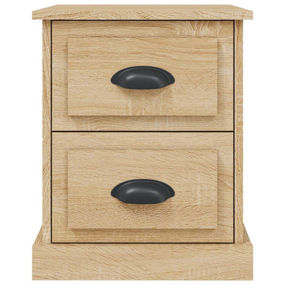 Nachtkastje 39X39X47,5 Cm Bewerkt Hout Sonoma Eikenkleurig