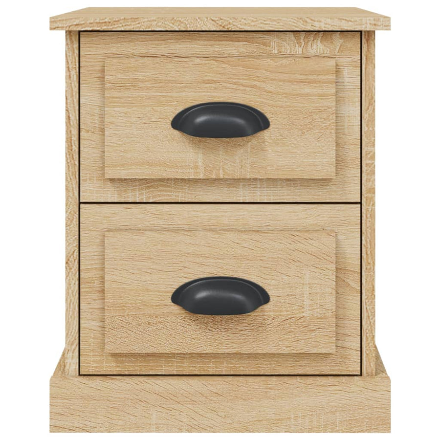 Nachtkastje 39X39X47,5 Cm Bewerkt Hout Sonoma Eikenkleurig
